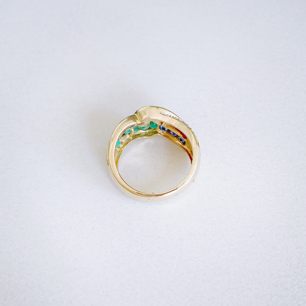 RAQIE Jewelry + Accessories Vintage and Estate Fine Jewelry 14k Gold diamonds rubies sapphires emeralds