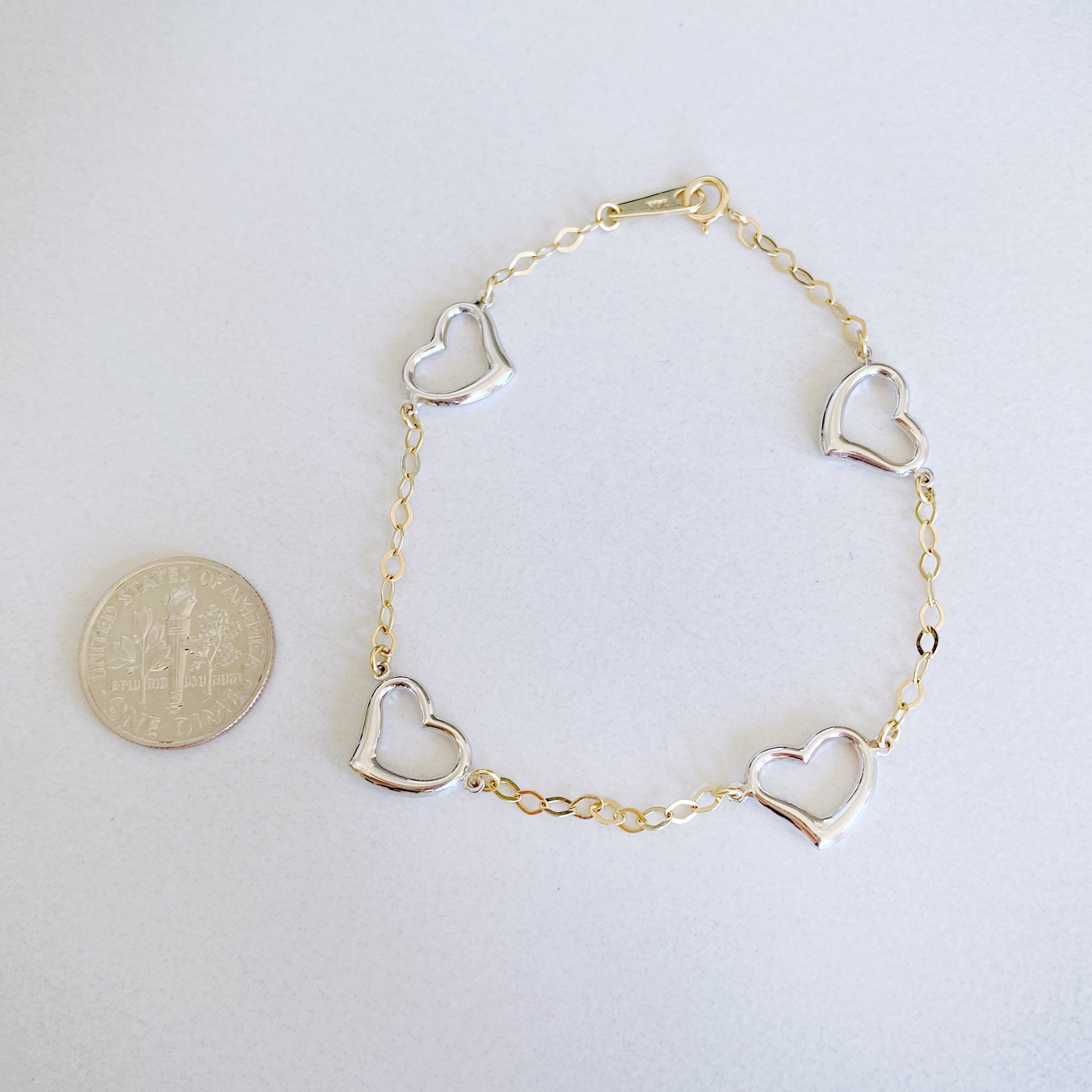アクセサリー Bijou R.I Puffy Heart Bracelet RAQIE Jewelry + Accessories | 14k Gold Puffy Heart Charm